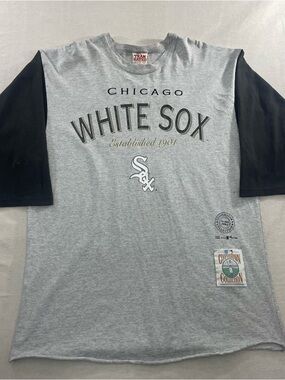 Vintage 90s Chicago White Sox Shirt Mens XL Gray Cooperstown Collection 1994 USA